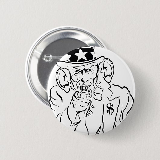 Oom Sam Ronde Button 5,7 Cm (Voorkant /achterkant)