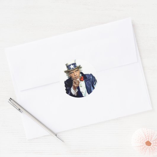 oom Sam Ronde Sticker (Envelop)