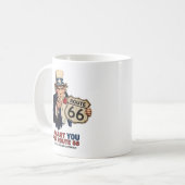 Oom Sam Route 66 koffiemok (Voorkant links)