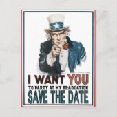 oom Sam Save The Date Announounding Aankondigingskaart (Voorkant)