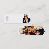 Oom Sam Skinny Profile Cards Mini Visitekaartje (Voorkant / Achterkant)