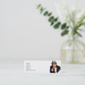 Oom Sam Skinny Profile Cards Mini Visitekaartje (Staand voorkant)