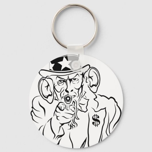 Oom Sam Sleutelhanger (Voorkant)