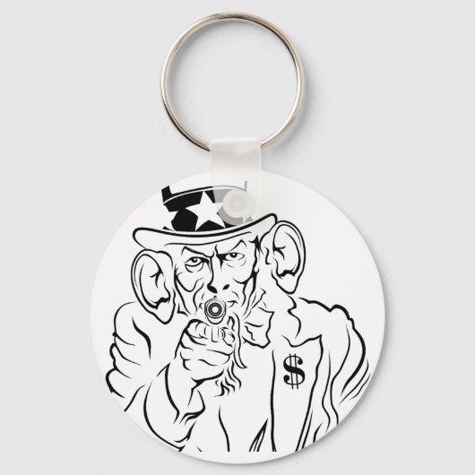 Oom Sam-sleutelhanger Sleutelhanger (Voorkant)