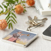 Oom Sam speelt de bugle Sleutelhanger (Zijkant)