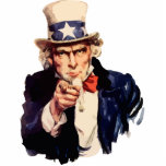oom Sam Staand Fotobeeldje<br><div class="desc">Oom Sam wil je!</div>