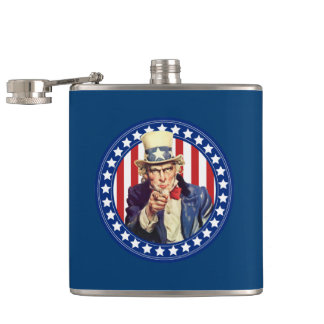 Oom Sam Stars en Stripes Heupfles