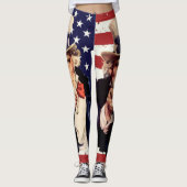 Oom Sam Stars en Stripes Leggings (Voorkant)
