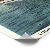 Oom Sam Steamer op het eiland Loon Poster (Hoek)