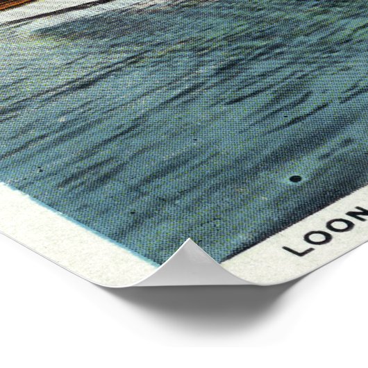 Oom Sam Steamer op het eiland Loon Poster (Hoek)