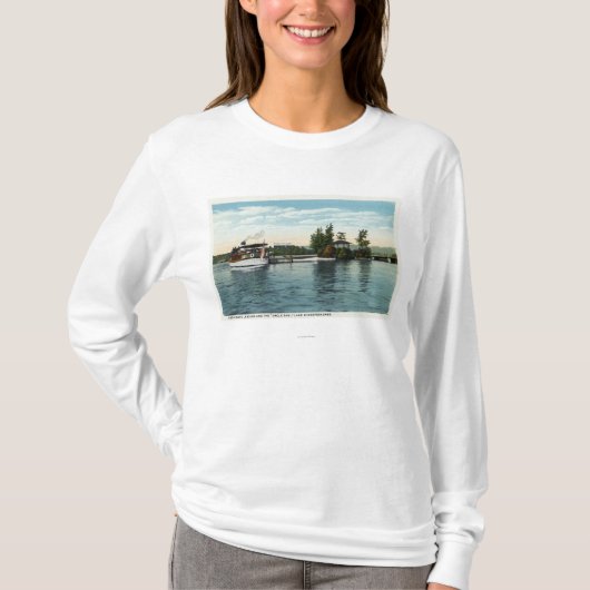 Oom Sam Steamer op het eiland Loon T-shirt (Voorkant)