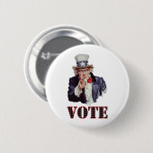 Oom-Sam-Stemming Ronde Button 5,7 Cm (Voorkant /achterkant)