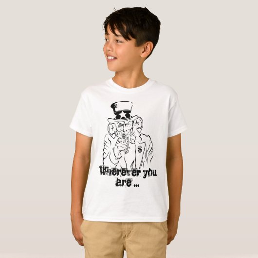 Oom Sam T-shirt (Voorkant volledig)