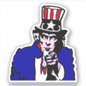 Oom Sam USA Sticker (Voorkant)