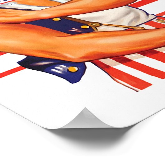 Oom Sam Vaccinate Laten we dit artikel samen bestr Poster (Hoek)