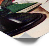 Oom Sam van 1940 aan de telefoon Poster (Hoek)