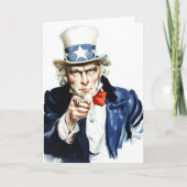 Oom Sam - van het  poster van de Vlagg Kaart (Voorkant)