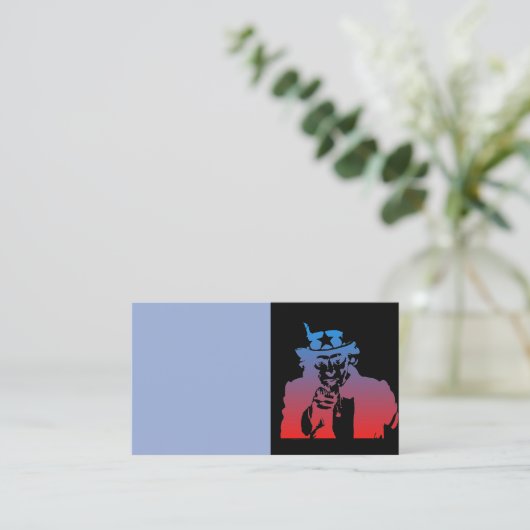 Oom Sam Visitekaartje (Staand voorkant)