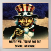 oom sam, waar ben je voor de Zombie Inv... Poster (Voorkant)