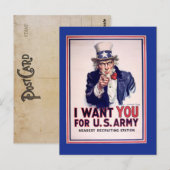 oom Sam War Briefkaart (Voorkant / Achterkant)