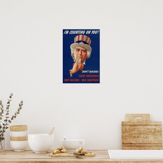 Oom Sam War Poster (Keuken)