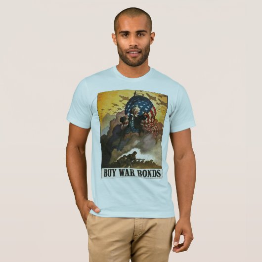 Oom Sam Wereldoorlog 2  T-shirt (Voorkant volledig)