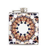 Oom Sam Wijzend Vinger Kaleidoscoop Heupfles (Voorkant)