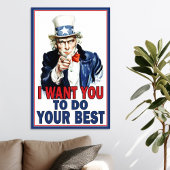 Oom Sam wil dat je JE BEST DOET Poster