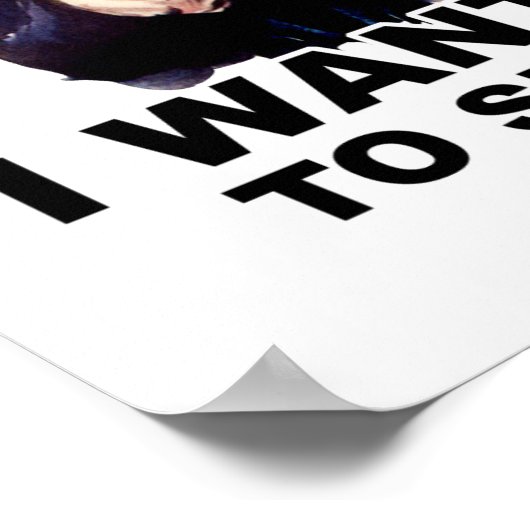 Oom Sam WIL DAT JE JE OPSCHUT Poster (Hoek)