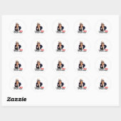Oom Sam WIL DAT JE MIJN VINGER TREKT Ronde Sticker (Vel)