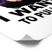 Oom Sam WIL DAT JE MIJN VINGER VERPLAATST Poster (Hoek)