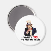 Oom Sam WIL DAT JE MIJN VOETEN KUST Magneet (Voorkant / Achterkant)