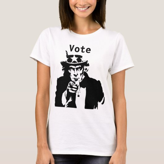 Oom Sam wil dat je stemt Thunder_Cove T-Shirt (Voorkant)