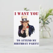 Oom Sam wil je. Kaart (Staand voorkant)