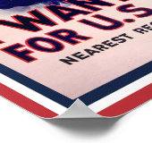 Oom Sam wil je. Poster (Hoek)