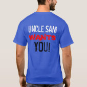 Oom Sam wil je T-shirt (Achterkant)
