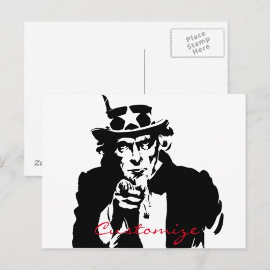 Oom Sam wil je Thunder_Cove Briefkaart (Voorkant / Achterkant)