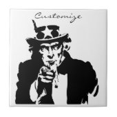 Oom Sam wil je Thunder_Cove Tegeltje (Voorkant)