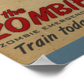 Oom Sam wil je voor Zombie Apocalypse Poster (Hoek)