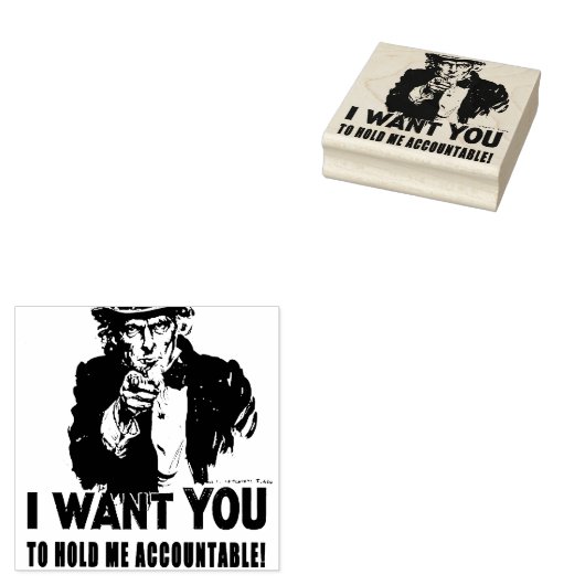 Oom Sam wil worden aangehouden Rubberstempel (Gestempeld)