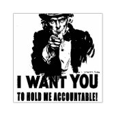 Oom Sam wil worden aangehouden Rubberstempel (Afrduk)