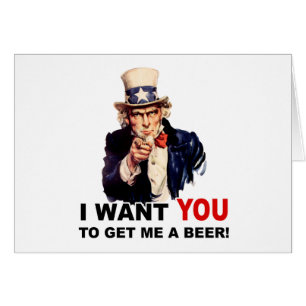 Oom Sam WILT DAT JE ME BEER KRIJGT
