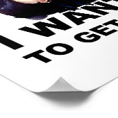 Oom Sam WILT DAT JE ME BEER KRIJGT Poster (Hoek)