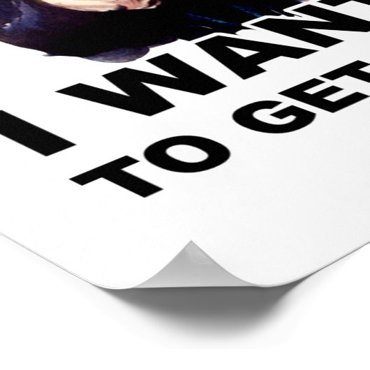 Oom Sam WILT DAT JE ME BEER KRIJGT Poster (Hoek)