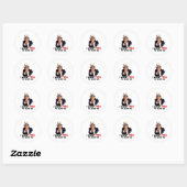 Oom Sam WILT DAT JE ME PIJPT Ronde Sticker (Vel)