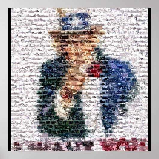 oom Sam WWII Montage Poster (Voorkant)