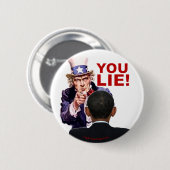 oom Sam You Lie Ronde Button 5,7 Cm (Voorkant /achterkant)