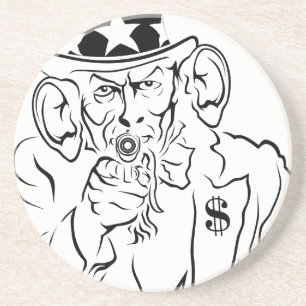 oom Sam Zandsteen Onderzetter