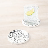 oom Sam Zandsteen Onderzetter (Zijkant)