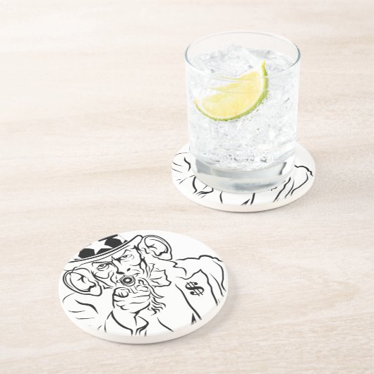 oom Sam Zandsteen Onderzetter (Zijkant)